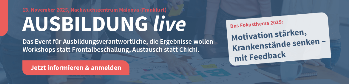 Banner AUSBILDUNG live 2025
